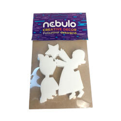 Nebuló Hungarocell 3D angyal 10 cm 2 db/csomag (PAP9140-8896)