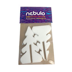 Nebuló Hungarocell 3D karácsonyfa 10 cm 2 db/csomag (PAP9140-8898)