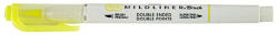 Zebra Ecsetfilc kétvégű ZEBRA Mildliner Fluorescent sárga (07.0241606)