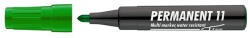 ICO Alkoholos marker, 1-3 mm, kúpos, ICO "Permanent 11", zöld