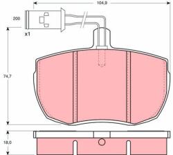 TRW Set placute frana TRW GDB789 (GDB789)