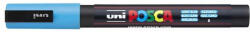 uni Dekormarker, 0, 9-1, 3 mm, UNI "Posca PC-3M", világoskék