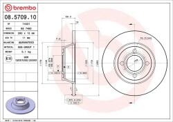 BREMBO Disc frana BREMBO 08.5709. 10 (08.5709.10)