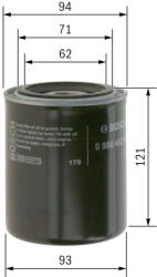 Bosch Filtru ulei BOSCH 0 986 452 005 (0 986 452 005) - fixbox