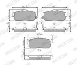 FERODO Set placute frana FERODO FDB796 (FDB796)