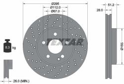 TEXTAR Disc frana TEXTAR 92257505 (92257505)
