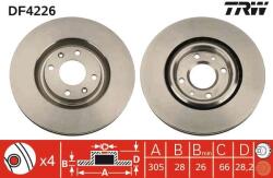 TRW Disc frana TRW DF4226 (DF4226) - fixbox