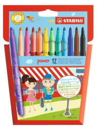 STABILO Filctoll STABILO Power 12db-os készlet (07.00434)