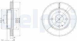 DELPHI Disc frana DELPHI BG2629 (BG2629) - fixbox