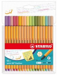 STABILO Tűfilc STABILO Point 88 0, 4mm 18db-os készlet (07.02886)