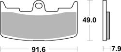 BREMBO Set placute frana BREMBO 07GR68SA (07GR68SA)