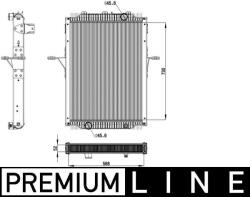 MAHLE Radiator, racire motor MAHLE CR 2098 000P (CR 2098 000P)