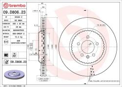 BREMBO Disc frana BREMBO 09. D806.23 (09.D806.23)