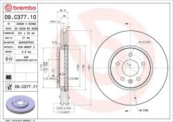 BREMBO Disc frana BREMBO 09. C377.11 (09.C377.11)