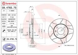 BREMBO Disc frana BREMBO 09.4765. 75 (09.4765.75)