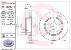 BREMBO Disc frana BREMBO 09. C004.11 (09.C004.11)