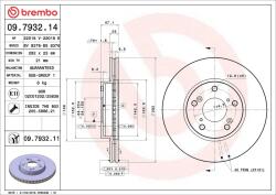 BREMBO Disc frana BREMBO 09.7932. 11 (09.7932.11)
