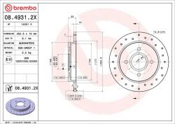 BREMBO Disc frana BREMBO 08.4931. 2X (08.4931.2X)