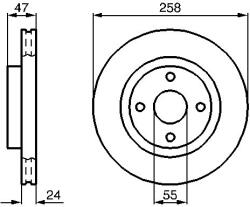 Bosch Disc frana BOSCH 0 986 478 989 (0 986 478 989) - fixbox
