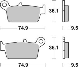 BREMBO Set placute frana BREMBO 07HO26TT (07HO26TT)