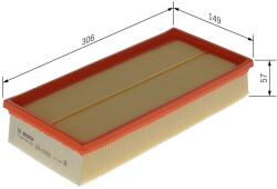 Bosch Filtru aer BOSCH F 026 400 450 (F 026 400 450) - fixbox
