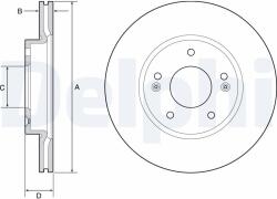 DELPHI Disc frana DELPHI BG4955C (BG4955C) - fixbox