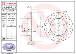 BREMBO Disc frana BREMBO 08.9975. 2X (08.9975.2X)