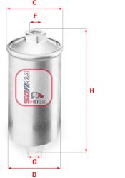 SOFIMA Filtru combustibil SOFIMA S 1504 B (S 1504 B) - fixbox