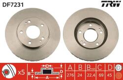 TRW Disc frana TRW DF7231 (DF7231) - fixbox