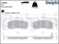 DELPHI Set placute frana DELPHI LP3881 (LP3881)