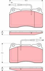 TRW Set placute frana TRW GDB1431 (GDB1431)
