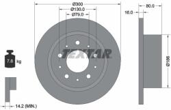 TEXTAR Disc frana TEXTAR 92157600 (92157600) - fixbox