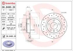 BREMBO Disc frana BREMBO 08.9460. 3X (08.9460.3X)
