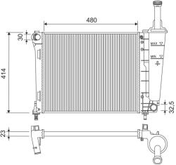VALEO Radiator, racire motor VALEO 701184