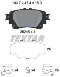 TEXTAR Set placute frana TEXTAR 2624501 (2624501) - fixbox