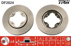TRW Disc frana TRW DF2024 (DF2024) - fixbox