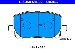 ATE Set placute frana ATE 13.0460-5846.2 (13.0460-5846.2)