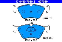 ATE Set placute frana ATE 13.0460-7080.2 (13.0460-7080.2)