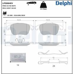 DELPHI Set placute frana DELPHI LP5084EV (LP5084EV)