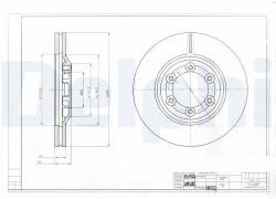 DELPHI Disc frana DELPHI BG4175 (BG4175) - fixbox