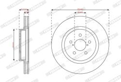 FERODO Disc frana FERODO DDF2863C (DDF2863C)
