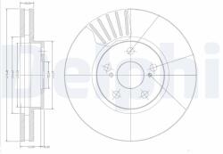 DELPHI Disc frana DELPHI BG3189 (BG3189) - fixbox