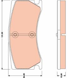 TRW Set placute frana TRW GDB1801 (GDB1801)
