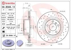 BREMBO Disc frana BREMBO 09. B569.1X (09.B569.1X)