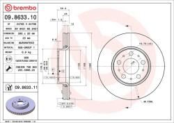 BREMBO Disc frana BREMBO 09.8633. 11 (09.8633.11)