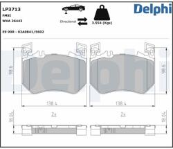 DELPHI Set placute frana DELPHI LP3713 (LP3713)