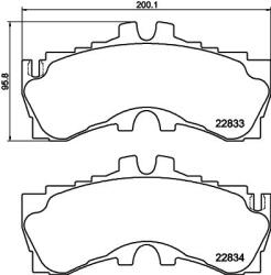 TEXTAR Set placute frana TEXTAR 2283301 (2283301)