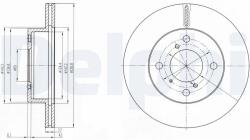 DELPHI Disc frana DELPHI BG3499 (BG3499) - fixbox
