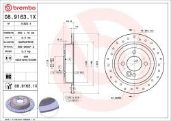 BREMBO Disc frana BREMBO 08.9163. 1X (08.9163.1X)