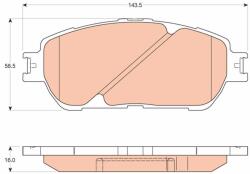 TRW Set placute frana TRW GDB3610 (GDB3610)